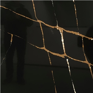 Marquina Black Quartz Tile