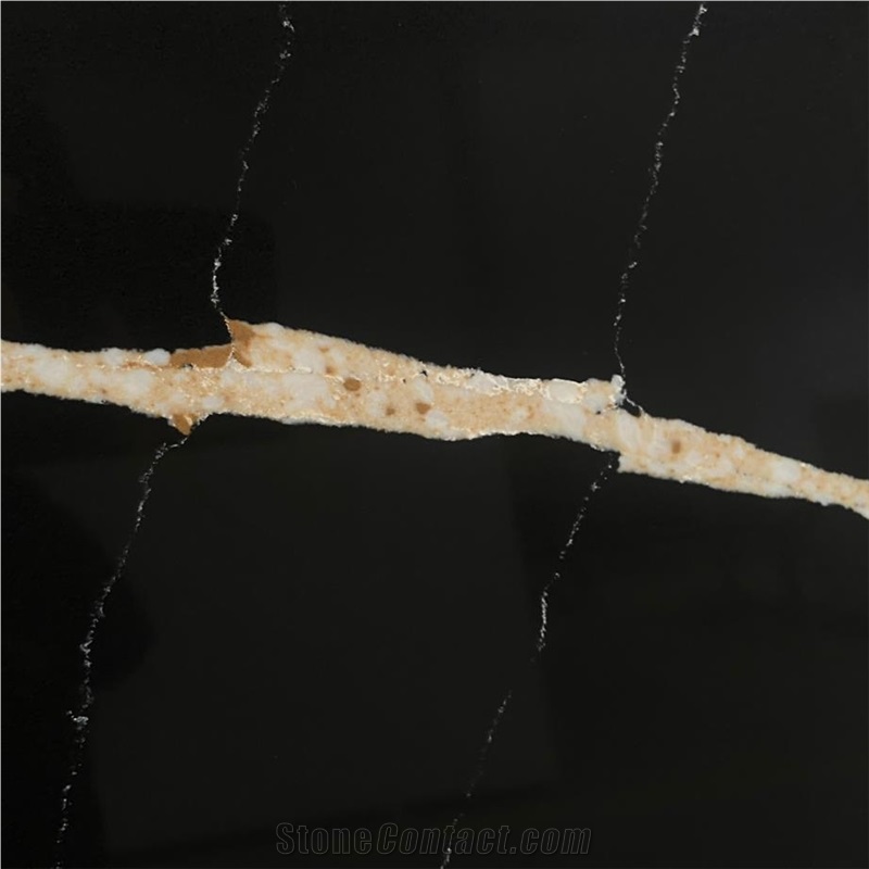 Marquina Black Quartz Tile