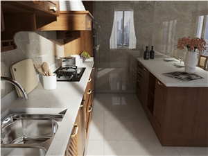 Carrara Primavera Quartz Finished Product
