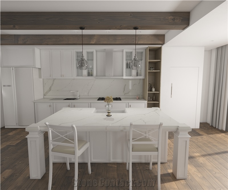 Iceberg White Quartz Finished Product