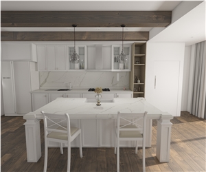 Iceberg White Quartz Finished Product
