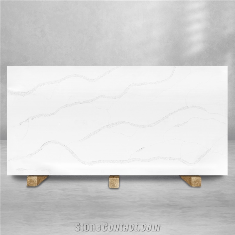 Paradise White Quartz Slab