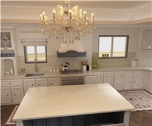 Paradise White Quartz Finished Product