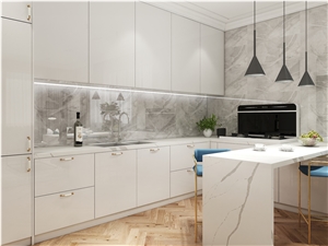 Calacatta Deluxe Quartz Finished Product