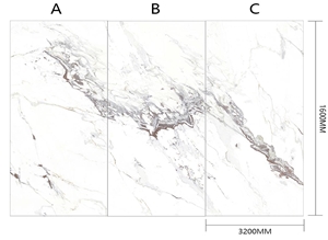 White Breccia Sintered Stone Slab