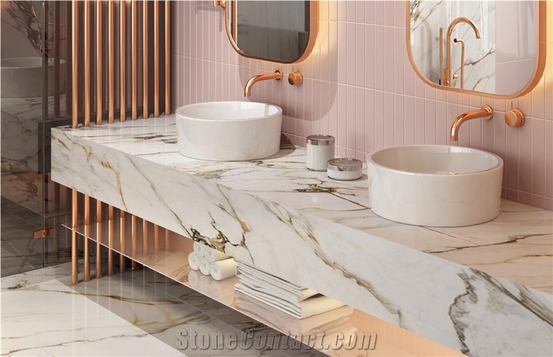 Picasso White Sintered Stone Finished Product