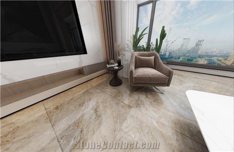 Amarone Latte Sintered Stone Finished Product
