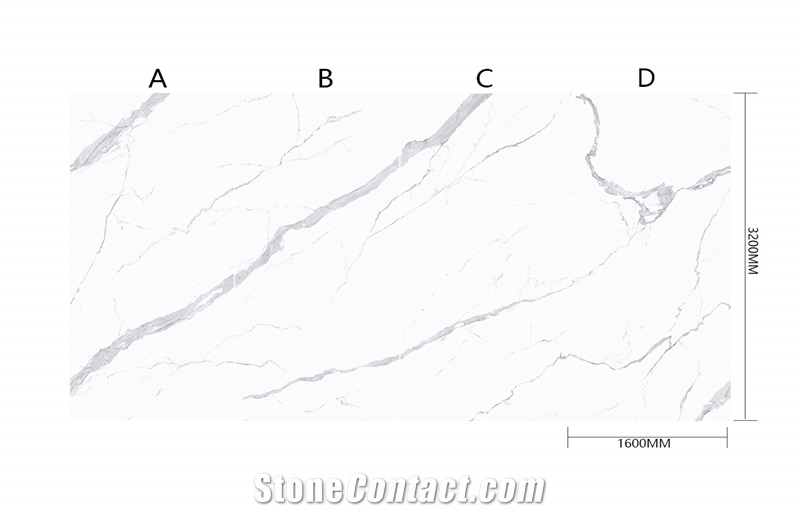Polar White Sintered Stone Slab
