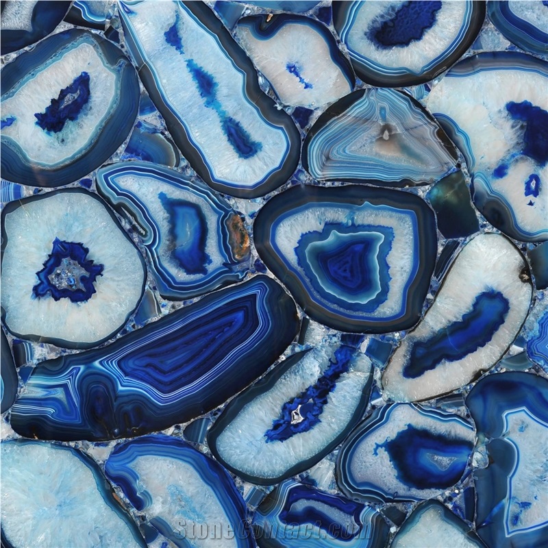Blue Agate Semiprecious Stone importance=