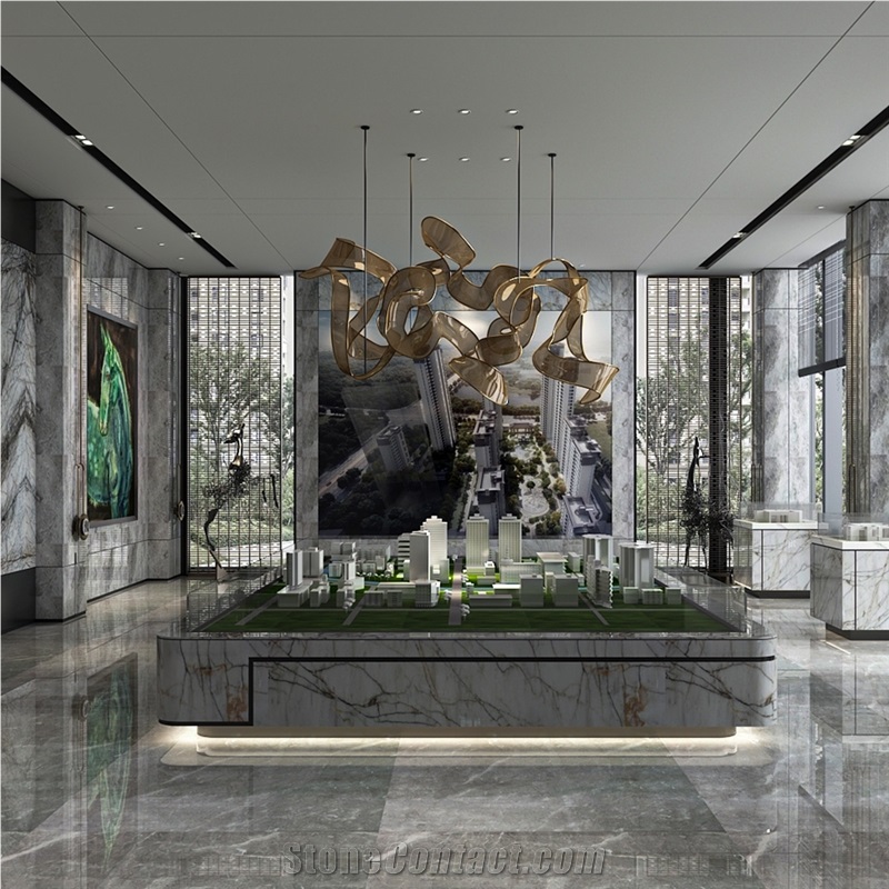 Rhapsody Grey Marble Finished Product