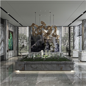 Rhapsody Grey Marble Finished Product