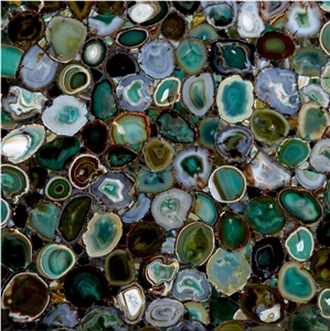 Green Agate Semiprecious Stone