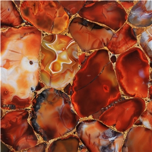 Agate Cezanne Gold Semiprecious Stone