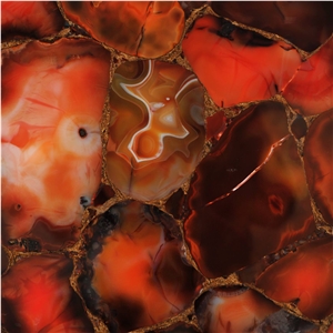 Agate Cezanne Gold Semiprecious Stone Tile