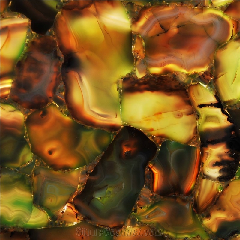 Agate Sabara Semiprecious Stone Tile