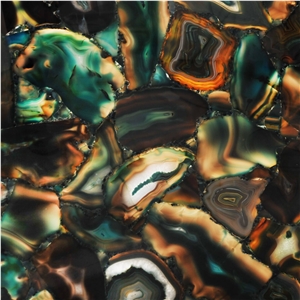 Agate Delta Semiprecious Stone Tile