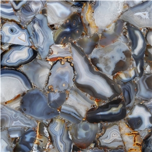 Agate Rubane Semiprecious Stone