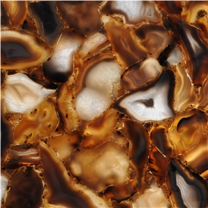 Agate Rubane Semiprecious Stone Tile