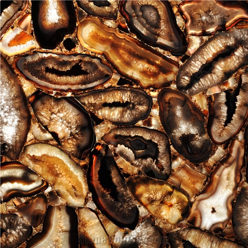 Agate Phoenix Semiprecious Stone Tile