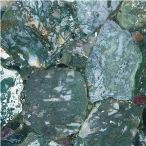 Agate Moss Green Semiprecious Stone