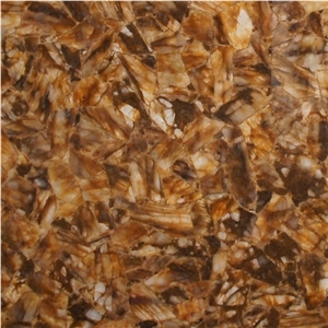 Chocolate Quartz Semiprecious Stone Tile