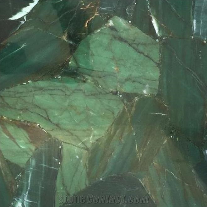 Green Quartz Semiprecious stone Tile