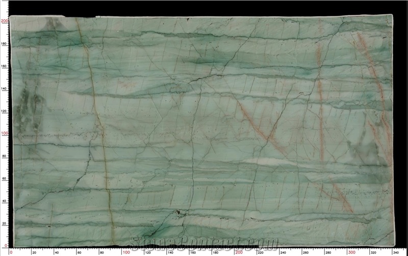 Bamboo Green Quartzite Slab