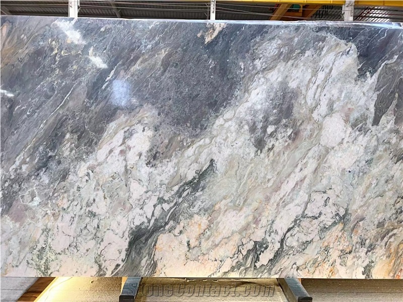 Nero Picasso Gold Quartzite Slab