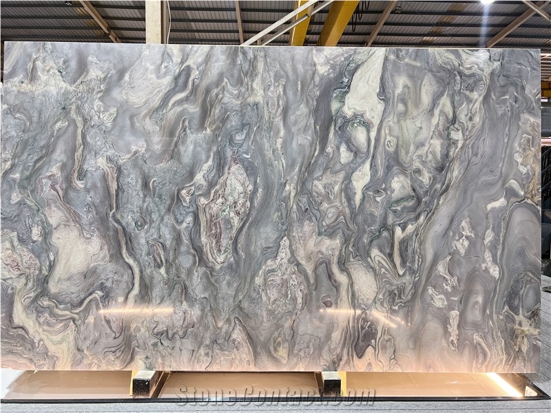 Phantom Impression Quartzite Slab