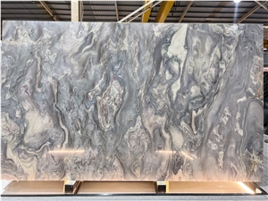 Phantom Impression Quartzite Slab