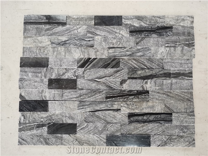 Ancient Wood Marble Cultured Stone Natural Split Marble Wall