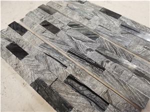 Ancient Wood Marble Cultured Stone Natural Split Marble Wall
