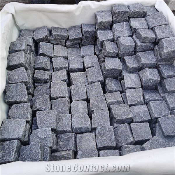 Green  Porphyry 6 Sides Natural Tumbles Cobble Stone Paving