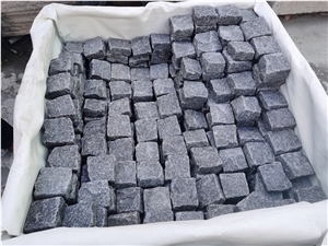 Green  Porphyry 6 Sides Natural Tumbles Cobble Stone Paving