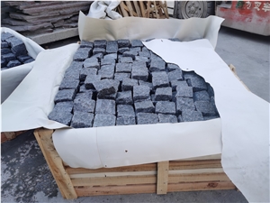 Green  Porphyry 6 Sides Natural Tumbles Cobble Stone Paving