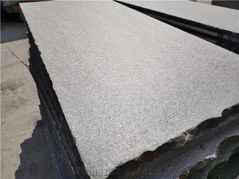 Indian Absolute Black Granite Polished And Flamed Tiles