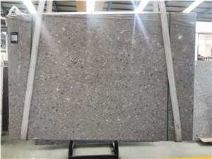 Alba White Terrazzo Slab Project Stone Tile