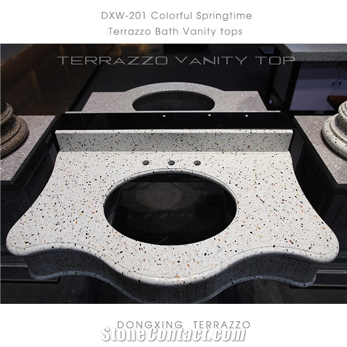 Artificial Cement Terrazzo Vanitytop