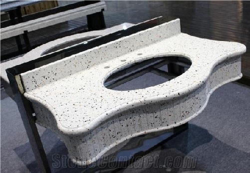Artificial Cement Terrazzo Vanitytop