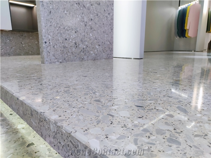Artificial Precast Terrazzo Big Slab For School Flooring