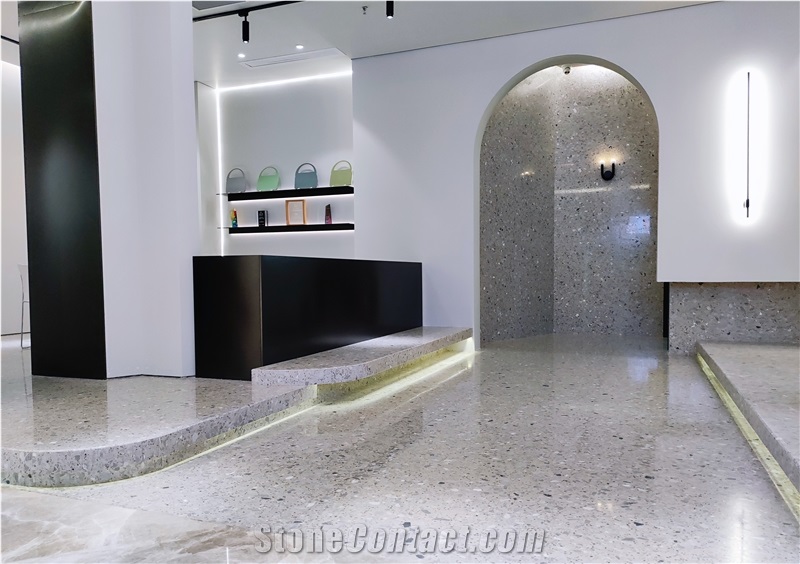 Artificial Precast Terrazzo Big Slab For School Flooring