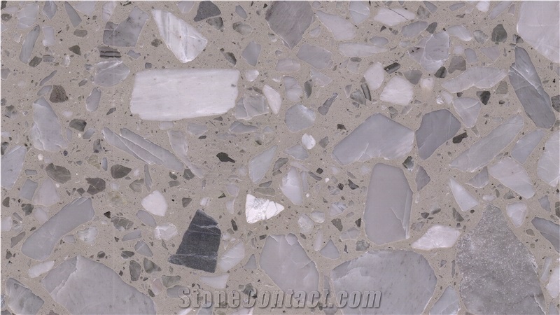 Artificial Precast Terrazzo Big Slab For School Flooring