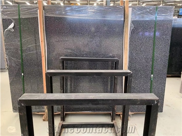 Black Color Artificial Stone Precast Terrazzo Slabs