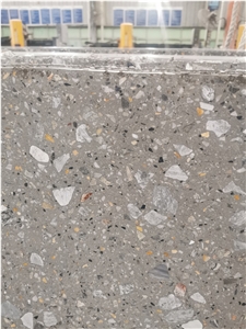 Civil Price Grey Terrazzo Slab For Hotel Decoration