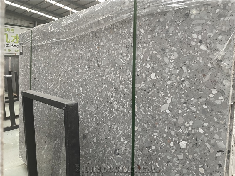 DXW509 Grey Terrazzo Slabs