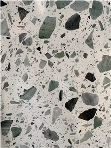 Green Color Artificial Stone Precast Terrazzo Slabs Green Color Artificial Stone Precast Terrazzo Slabs