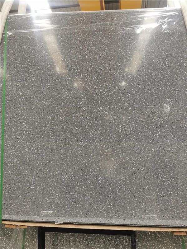Grey Color Terrazzo Slabs 2Cm Thickness