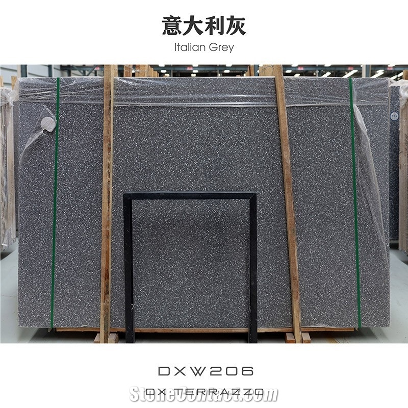 Grey Color Terrazzo Slabs