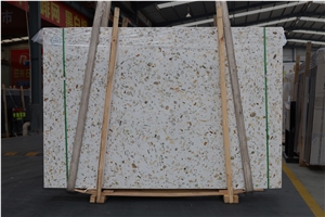 Multicolor Onyx Chipped Artificial Stone Precast Terrazzo