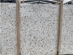 Multicolor Onyx Chipped Artificial Stone Precast Terrazzo